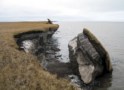 Photo of coastal bluff erosion along Drew Point, Alaska