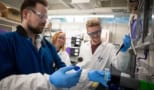 Tara Mastren and students in her University of Utah lab