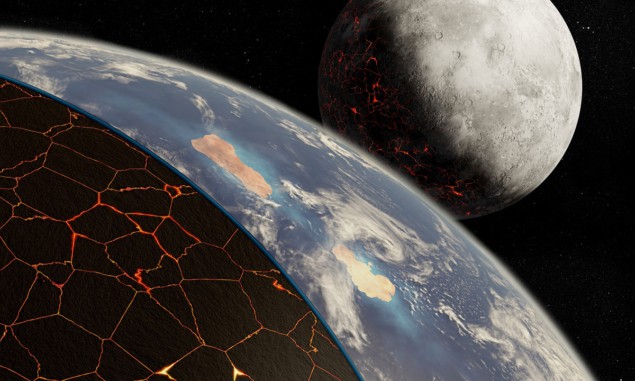 Illustration of plate tectonics