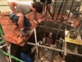 Reactor operator Nicholas Thompson of Los Alamos National Laboratory helps to set up the neutron clustering measurements at the Walthousen Reactor Critical Facility at Rensselaer Polytechnic Institute