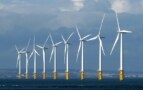 Photo of wind farm off the coast of north-east England