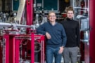 örg Standfuss (left) and Maximilian Wranik in front of the SwissFEL's experimental station