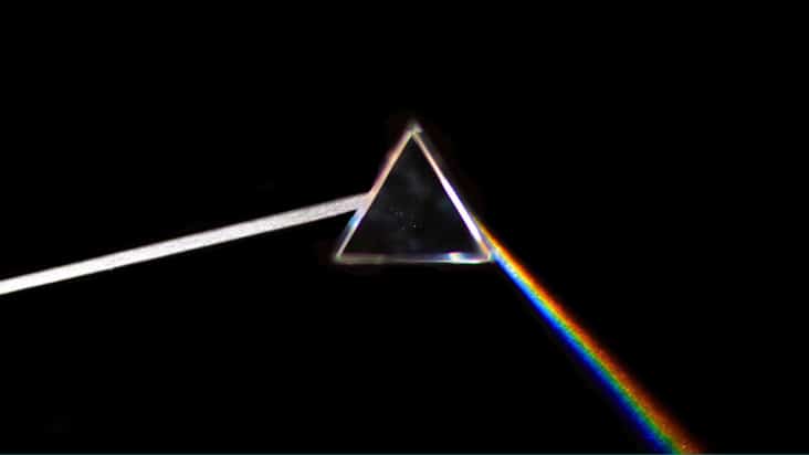 Prism scattering light