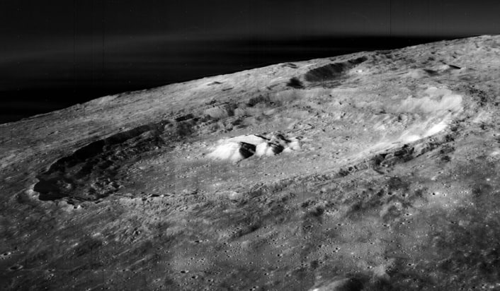 Theophilus crater on the Moon