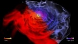 Simulation of two neutron stars colliding