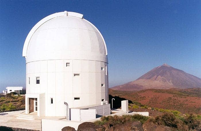 Photograph of the Optical Ground Station at the Teide Observatory in Tenerife