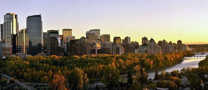 Photograph of downtown Calgary