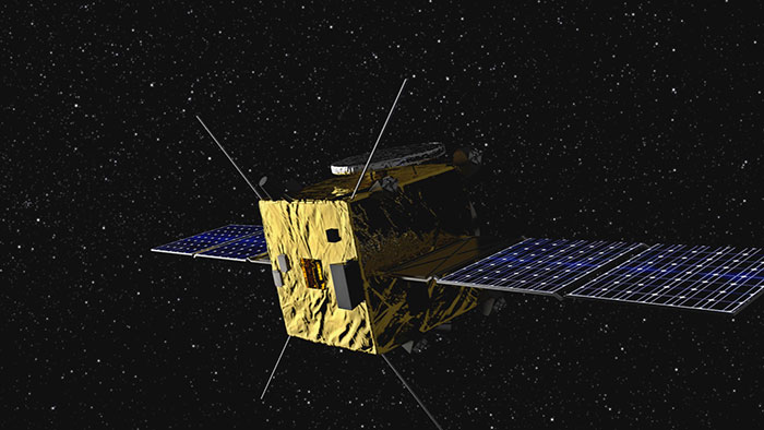 Artist's impression of the Asteroid Impact Mission spacecraft