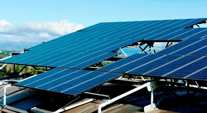 A solar-energy installation at the Technical University of Madrid