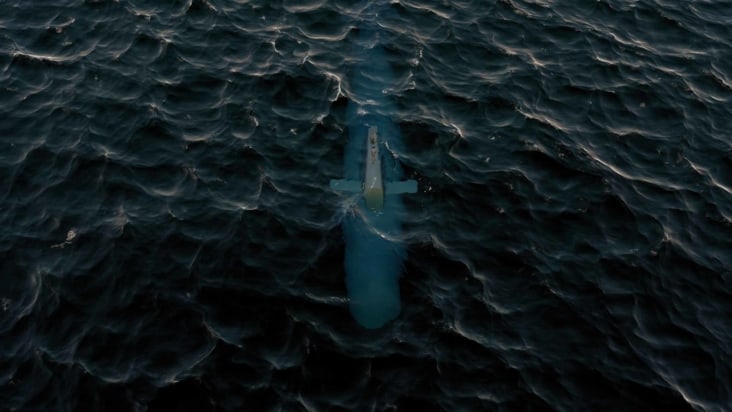 submarine under water