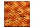 Experimental scanning tunnelling microscopy (STM) images for the triazine on the highly ordered pyrolytic graphite. Courtesy of Nano Futures