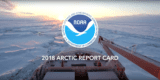 Photo of first frame of NOAA video on 2018 Arctic Report Card