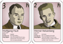 Playing cards of Wolfgang Pauli and Werner Heisenberg